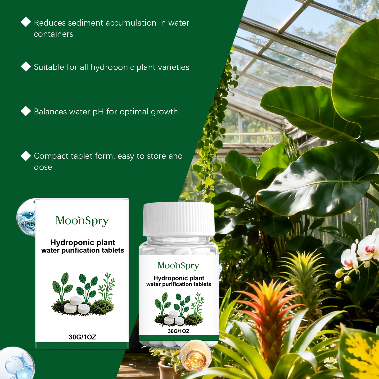 Moonspry Hydroponic Water Puri - Water Purification Tablet avis et prix