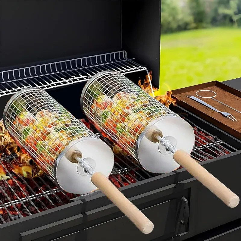 Round Rolling BBQ Grill Net 30 - Camping Cooking Ware avis et prix