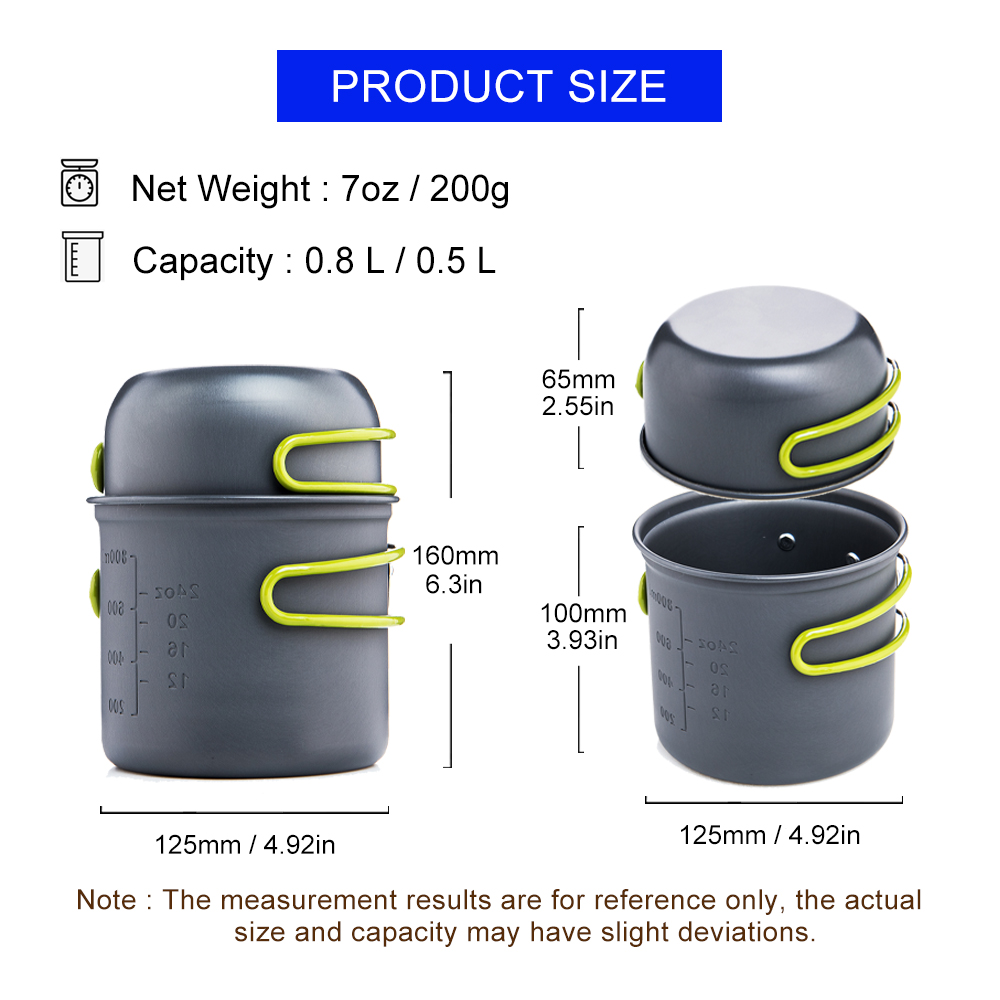 Widesea Ultralight Camping Coo - Camping Cooking Pot Set avis et prix