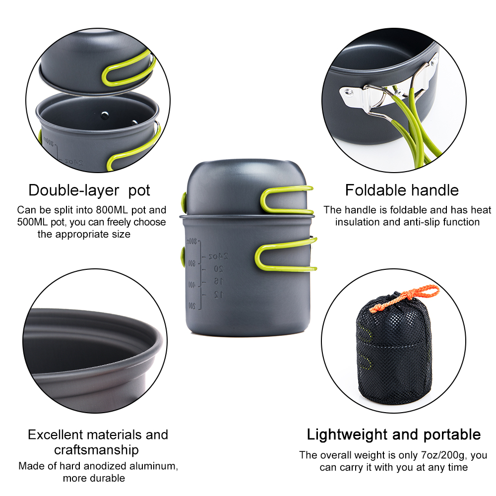 Widesea Ultralight Camping Coo - Camping Cooking Pot Set avis et prix