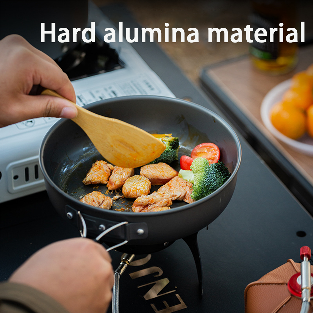 Outdoor cooking set with large - Nesting Camping Cooking Set avis et prix
