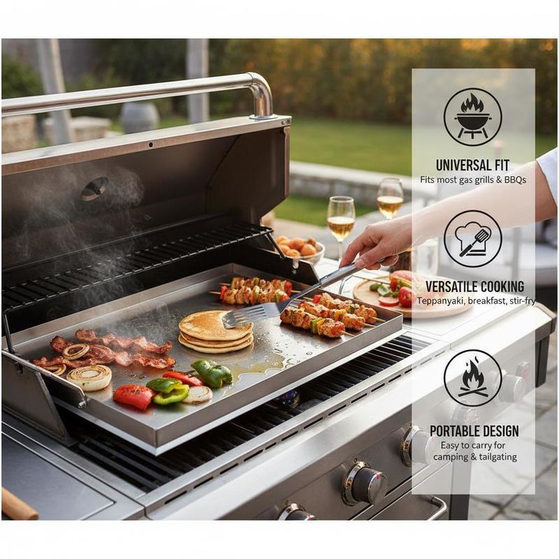 Flat Top Grill Plate 23x16 inc - Camping Cooking avis et prix