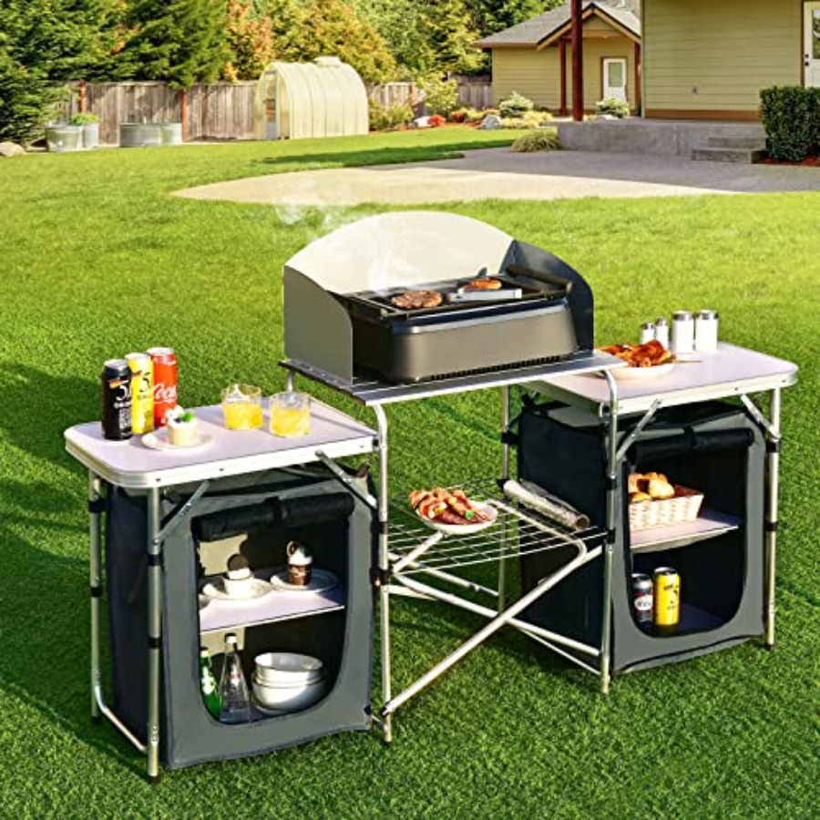 Portable Camping Kitchen Table - Camping Cooking Kitchen avis et prix