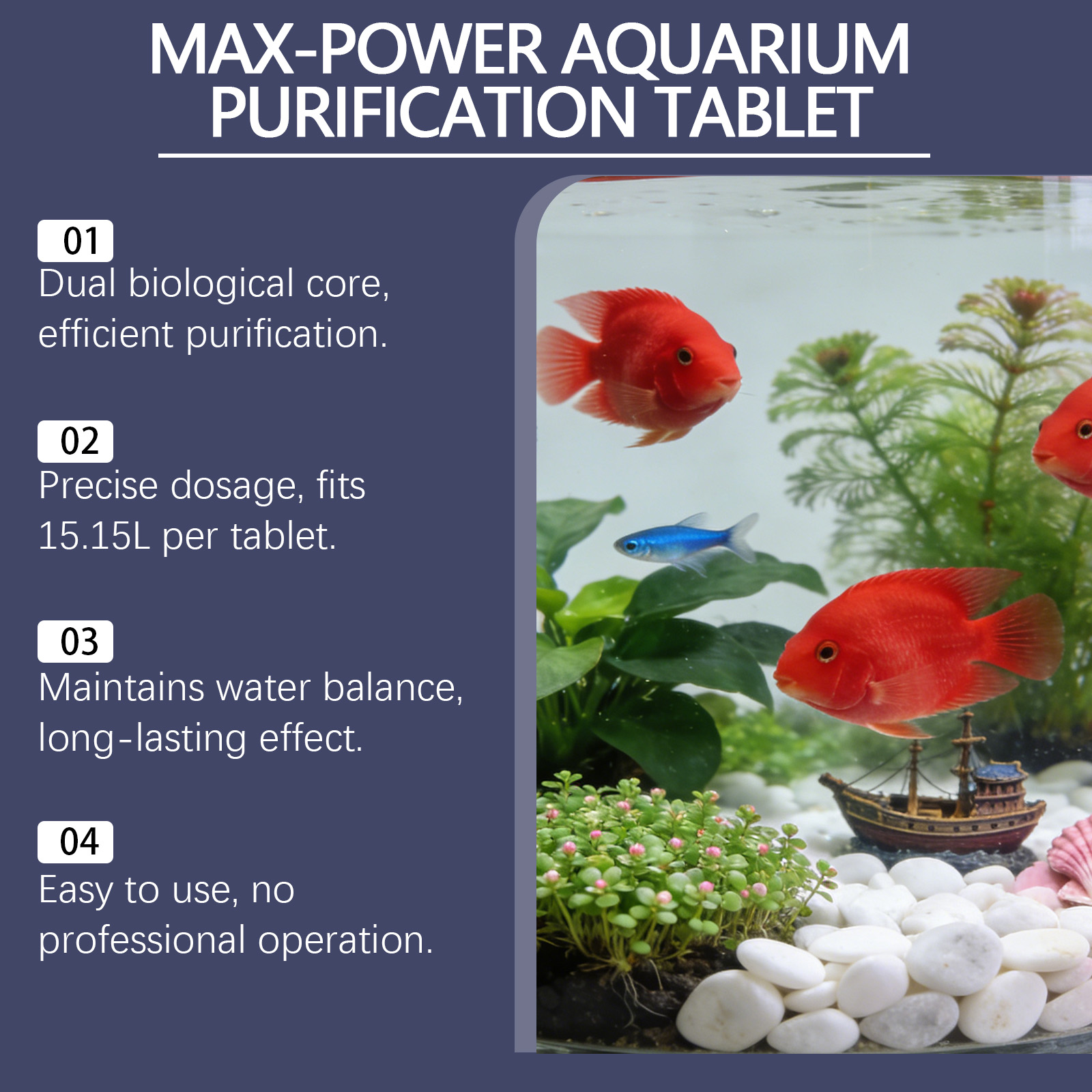 Aquarium Purification Tablets  - Water Purification Tablet avis et prix