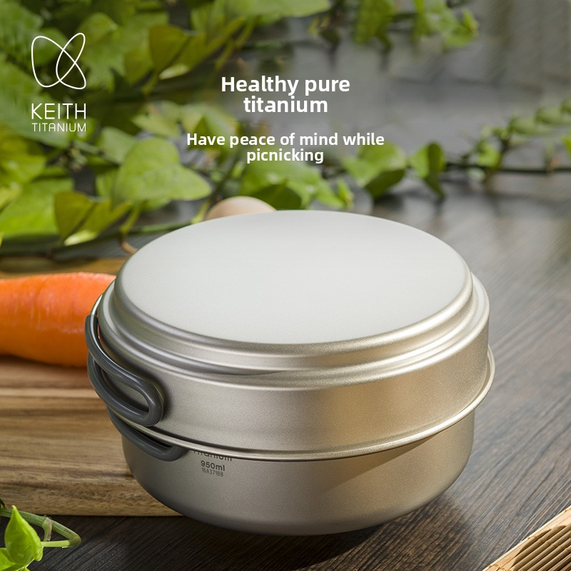 Keith Titanium Pot Set Outdoor - Nesting Camping Cooking Set avis et prix