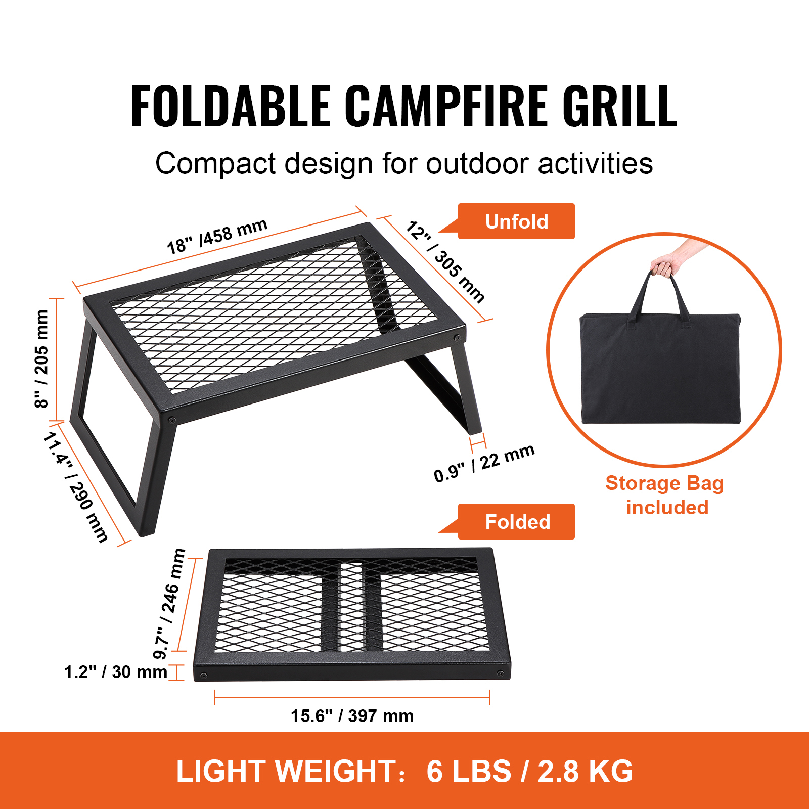 SucceBuy 18/24in Barbecue Char - Camping Cooking avis et prix
