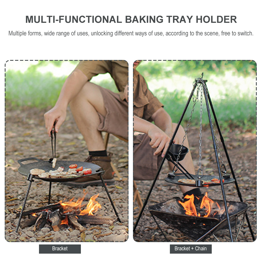 Barbecue Tray Support Adjustab - Camping Cooking Range avis et prix