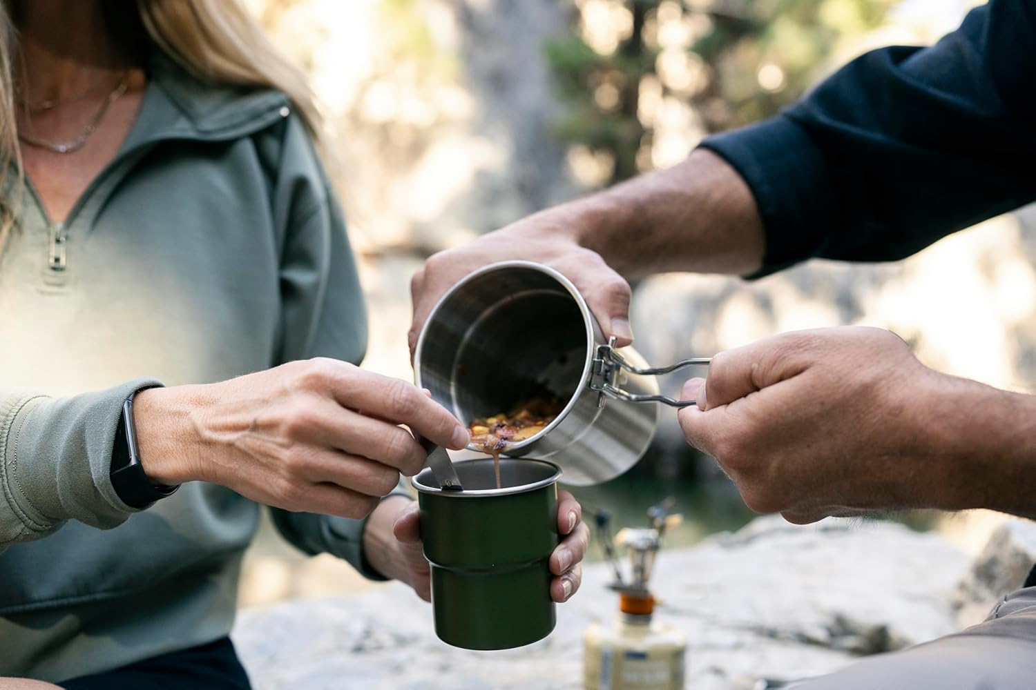 Stainless Steel Camping Cookwa - Nesting Camping Cooking Set avis et prix