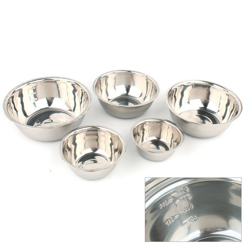 5pcs/set Stainless Steel Mixin - Nesting Camping Cooking Set avis et prix