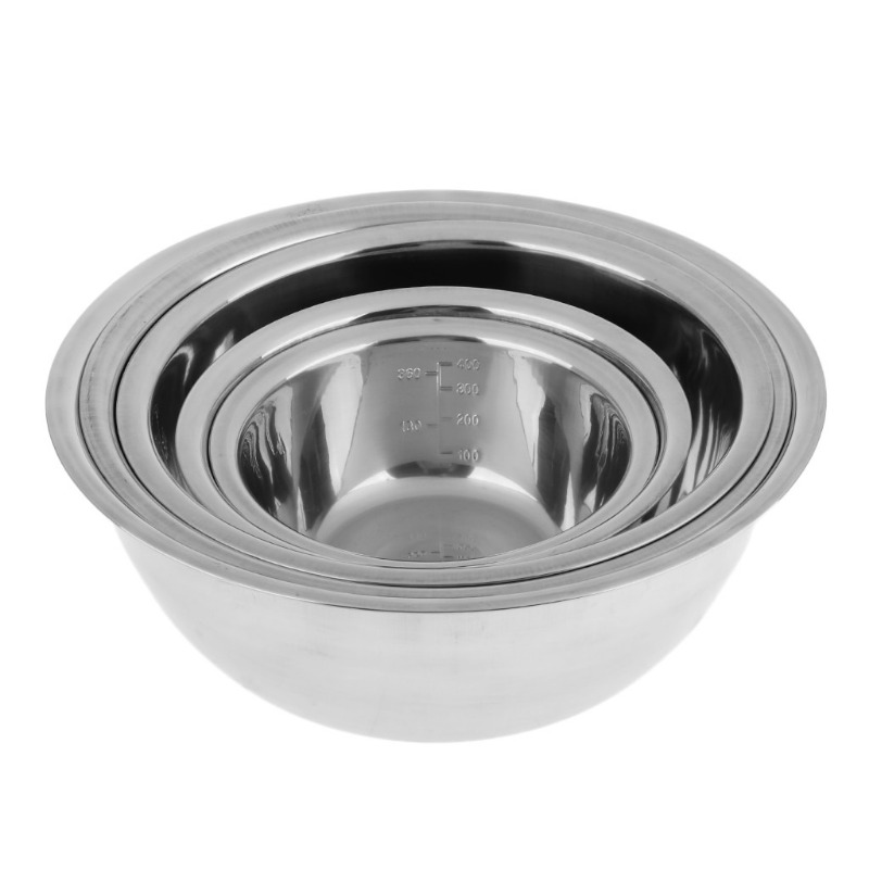 5pcs/set Stainless Steel Mixin - Nesting Camping Cooking Set avis et prix