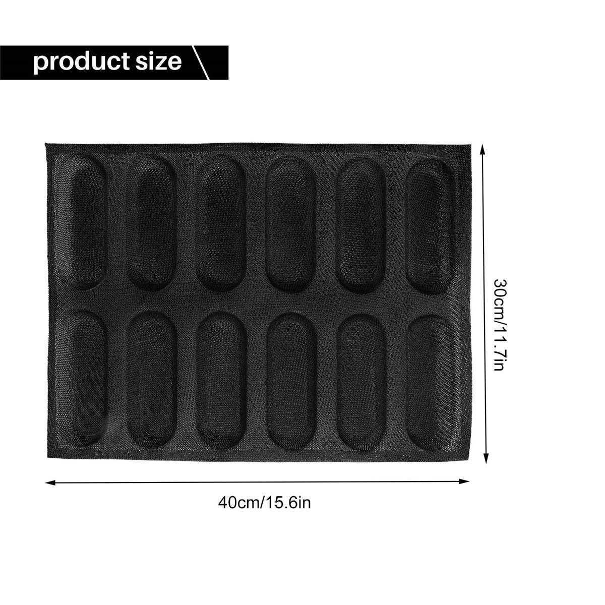 12 Holes Silicone Baguette Pan - Camping Cooking Mat avis et prix