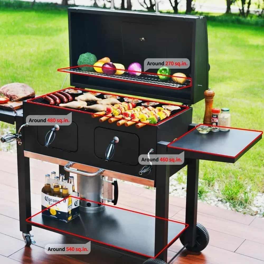 L # For Charcoal Grill ,Outdoo - Camping Cooking Materials avis et prix