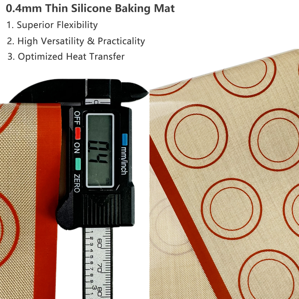 1PC Silicone Baking Mat for Ov - Camping Cooking Mat avis et prix