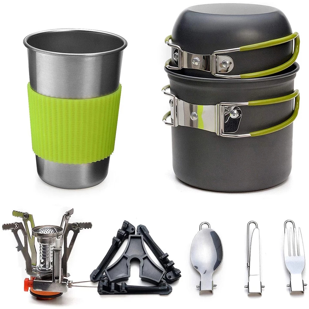 Camping Cookware Kit with Stov - Camping Cooking Ware avis et prix